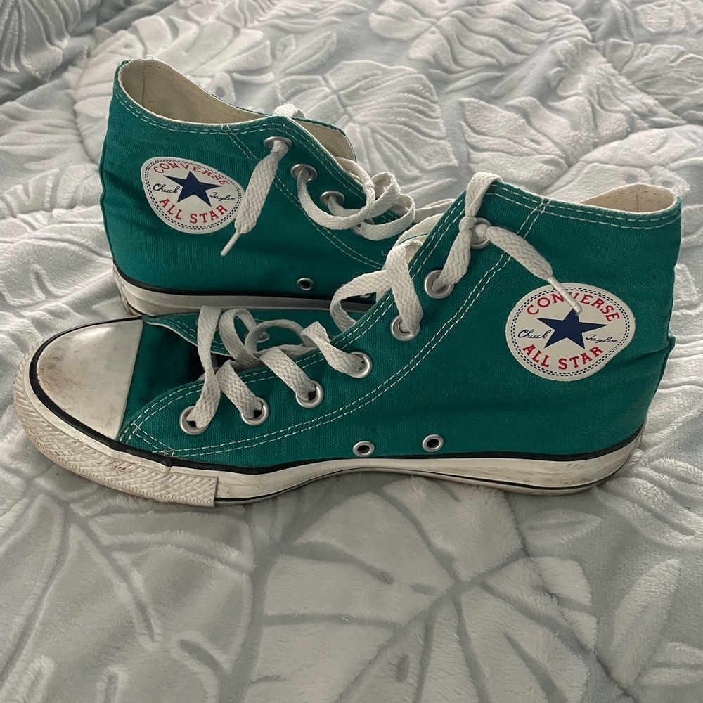 Teal converse size 6
